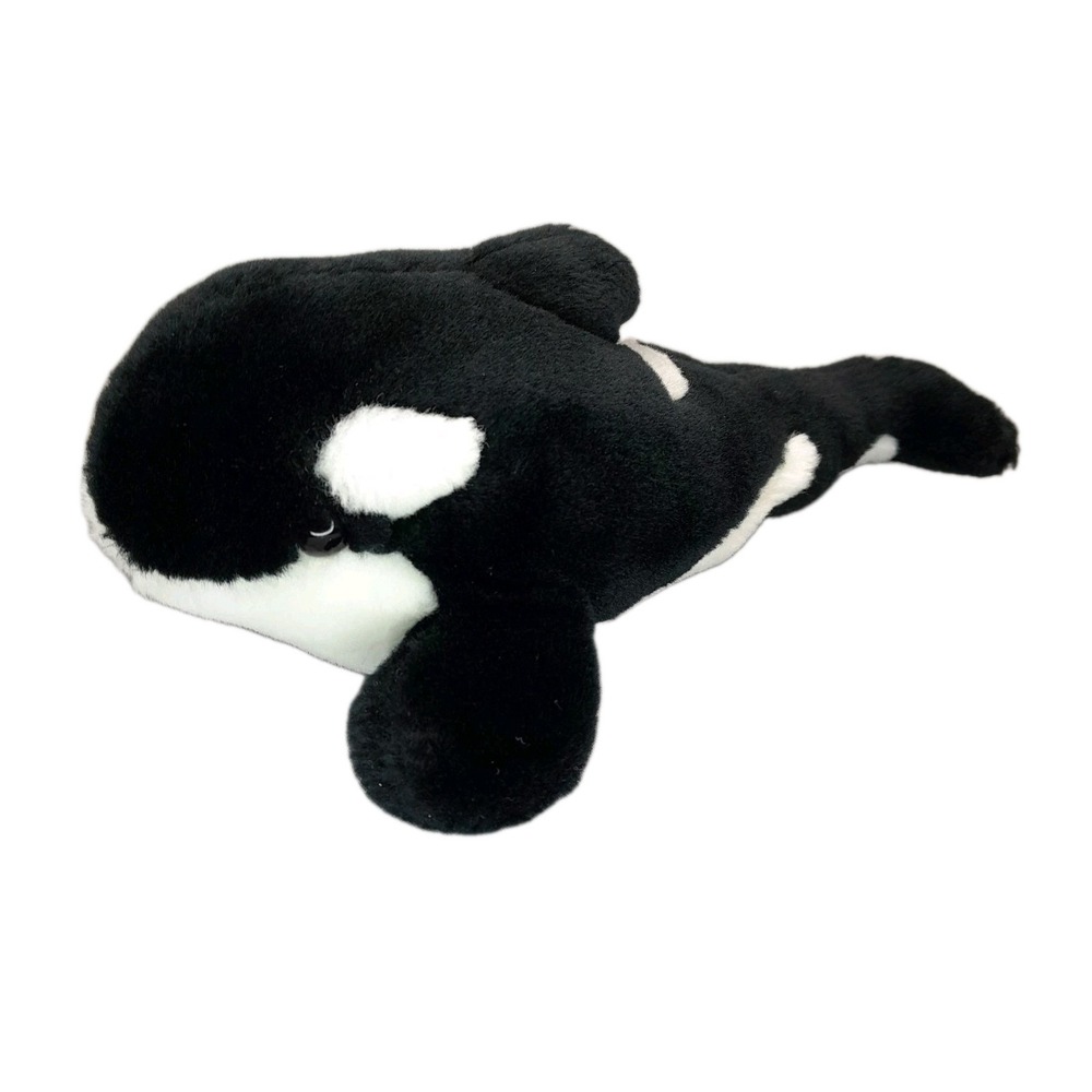 SeaWorld Shamu Killer Whale Plush 8" Orca Black White Stuffed Animal Toy